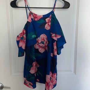 Banana Republic Floral Off-the-Shoulder tank top